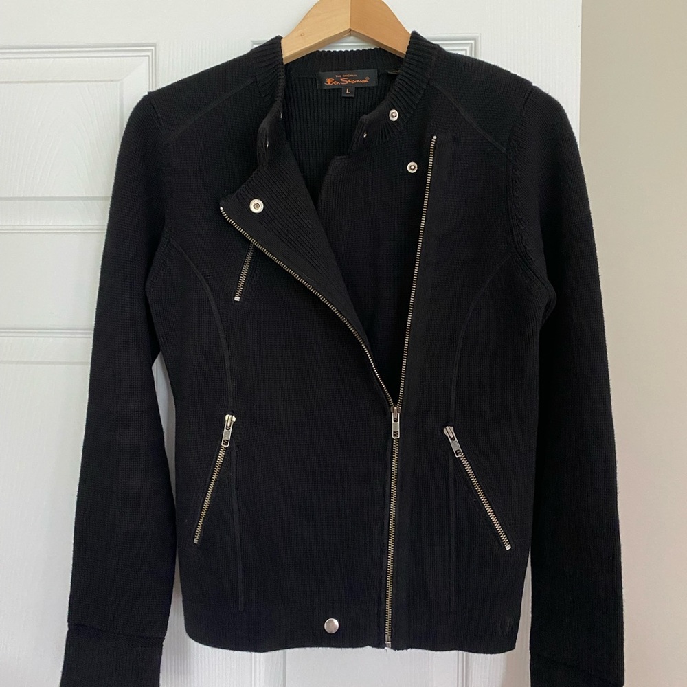Ben Sherman Cotton Moto Sweater Size L